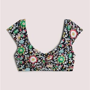 BODEN Cap Sleeve Bikini Top
